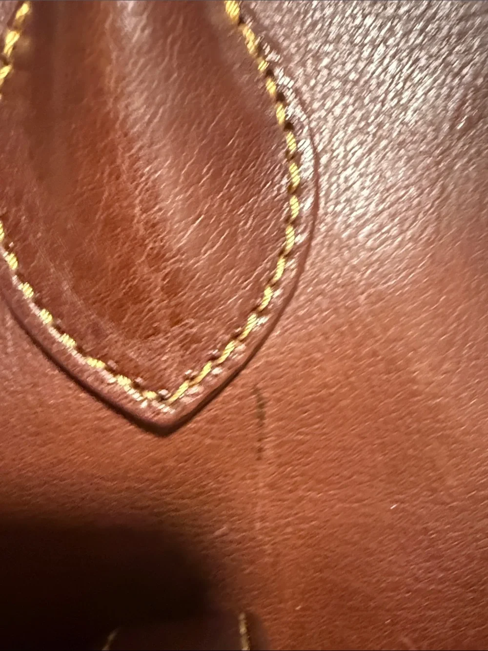Dooney & Bourke Brown Leather Satchel with Red Zip Pouch